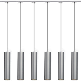SLV 143964TK6 Enola B PD-1 Pendant 50W 6 Light Track Kit Silver Grey