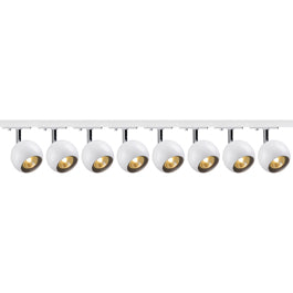 SLV 144011TK8 Light Eye 1 GU10 Spot 50W 8 Light Track Kit Chrome & White