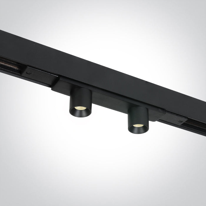 One Light 42128A/B/W BLACK 2x2W WW 48V IP20 MINI/MIDI