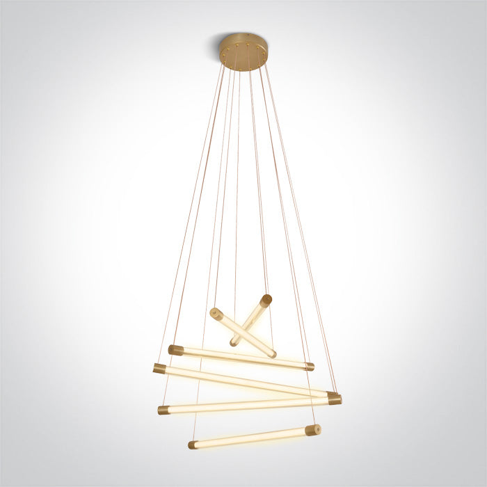 One Light 63056/BBS BRUSHED BRASS LED 65W WW IP20 230V