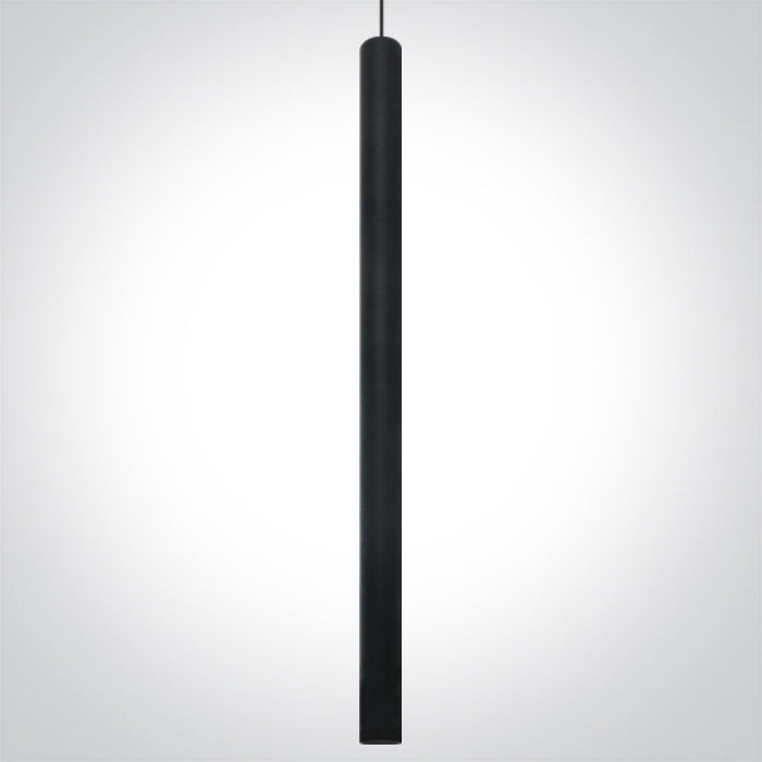 One Light 63108AT/B/W BLACK PENDANT TRACK LIGHT LED 8W WW 36deg IP20 230V