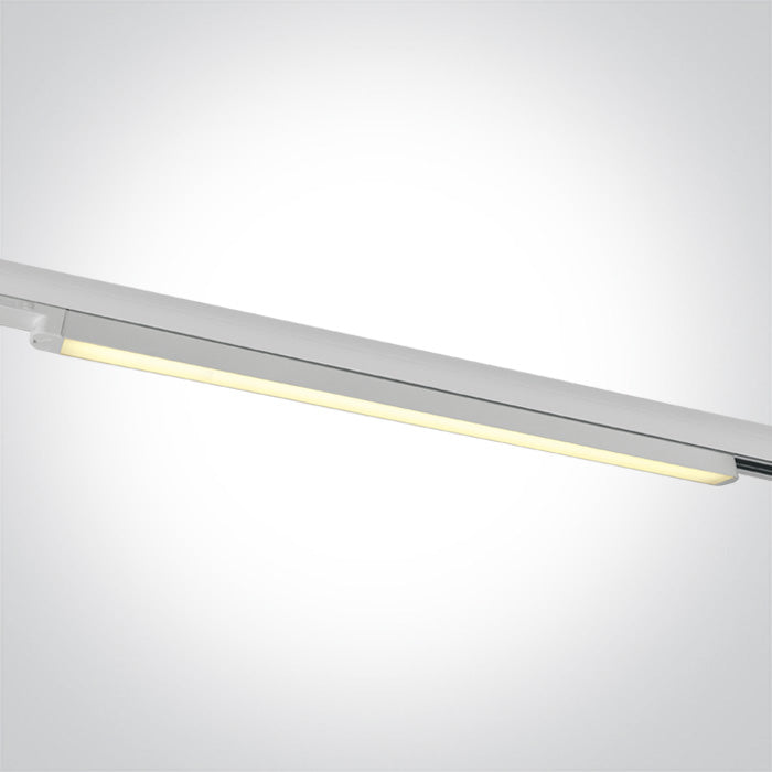 One Light 65025T/W/V WHITE 25W CCTV LINEAR TRACK LIGHT 100-240V