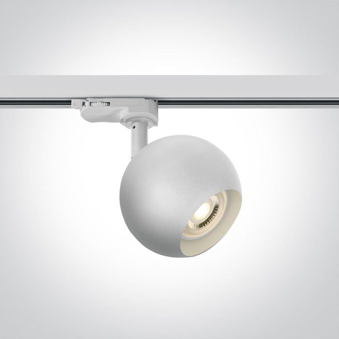 One Light 65105BT/W WHITE 10W GU10 TRACK SPOT 100-240V