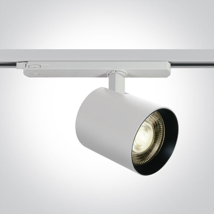White 3 Circuit Tracklight 20W/25W/30W/35W Adjustable power Warm White LED CRI90