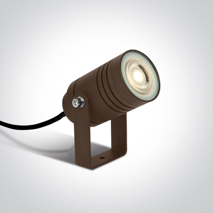 One Light 67198G/BR BROWN GARDEN SPOT GU10 10W IP65
