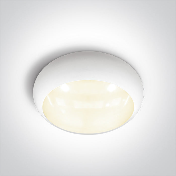 One Light 67218E/W/V WHITE EMERGENCY 3Hrs PLAFO 15W CCTV IP65 230V