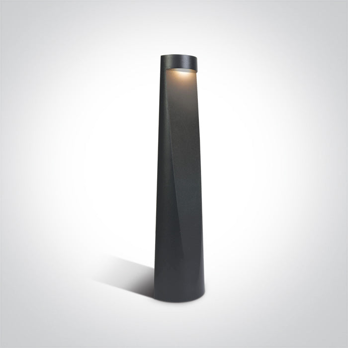 One Light 67358/AN/W ANTHRACITE LED BOLLARD 40cm 7w WW IP65 100-240v