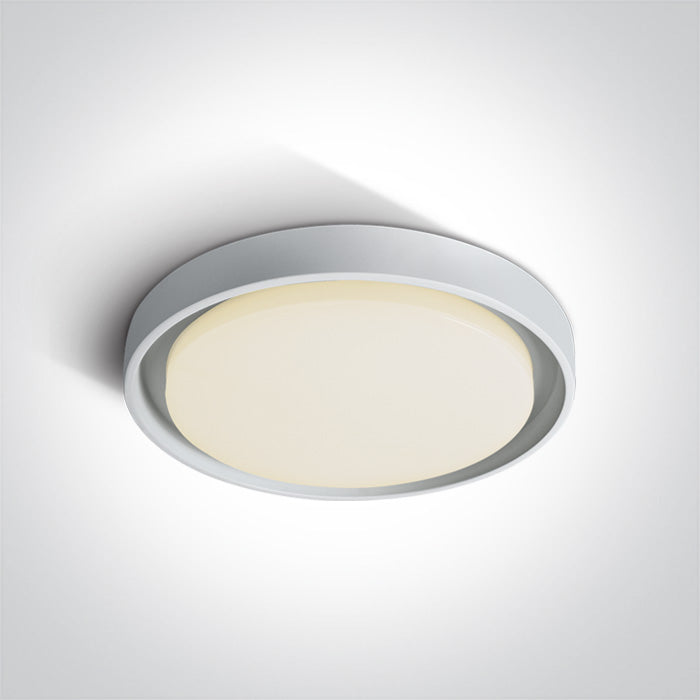 One Light 67384/W/W WHITE PLAFO LED 30W WW IP54 100-240V