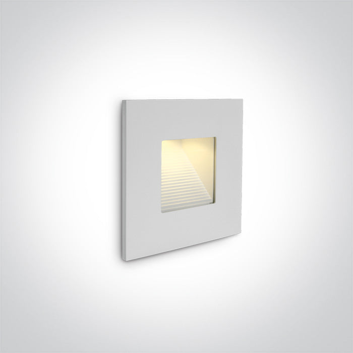 One Light 68006N/W WALL RECESSED 1W LED WW IP44 230V BODY ONLY