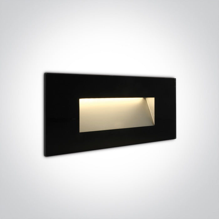 One Light 68076A/B/W BLACK IP65 LED 5W WW 230V