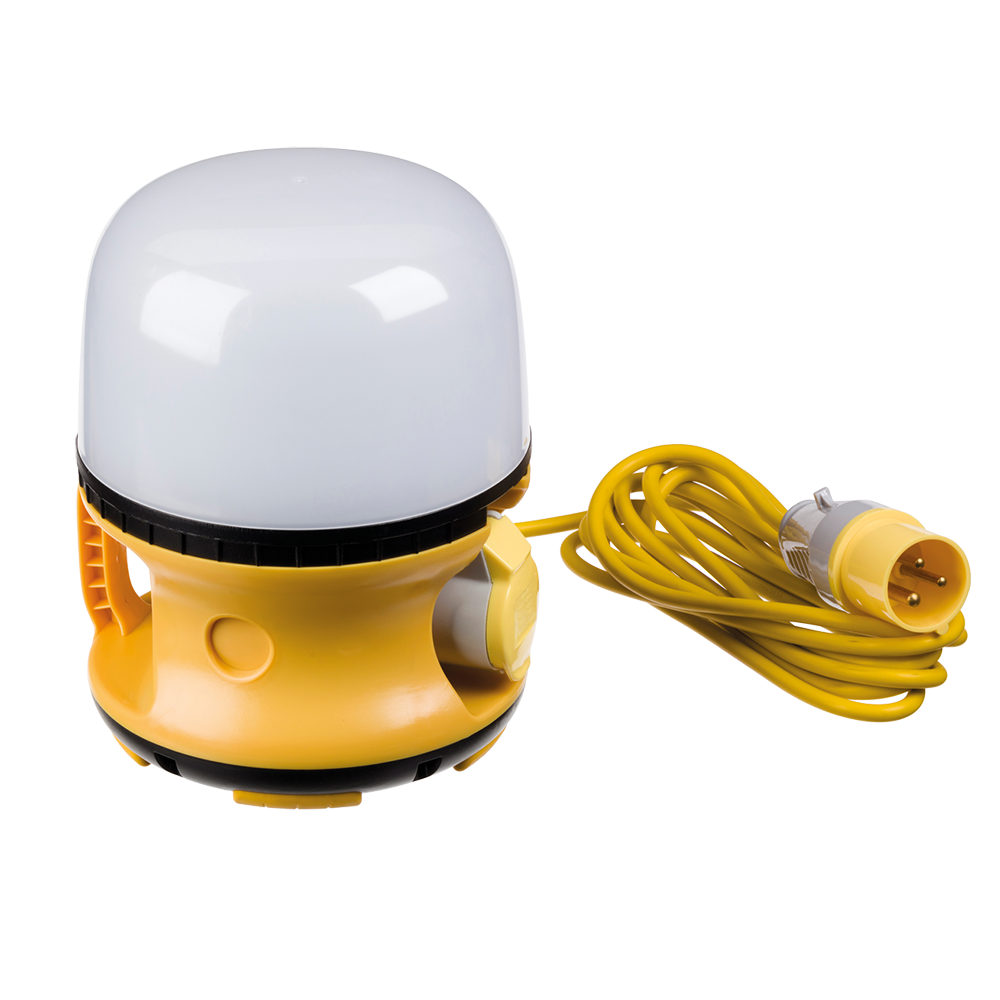 Red Arrow GLE30YPW Globe Light Emergency c/w 5m cable + plug 110V