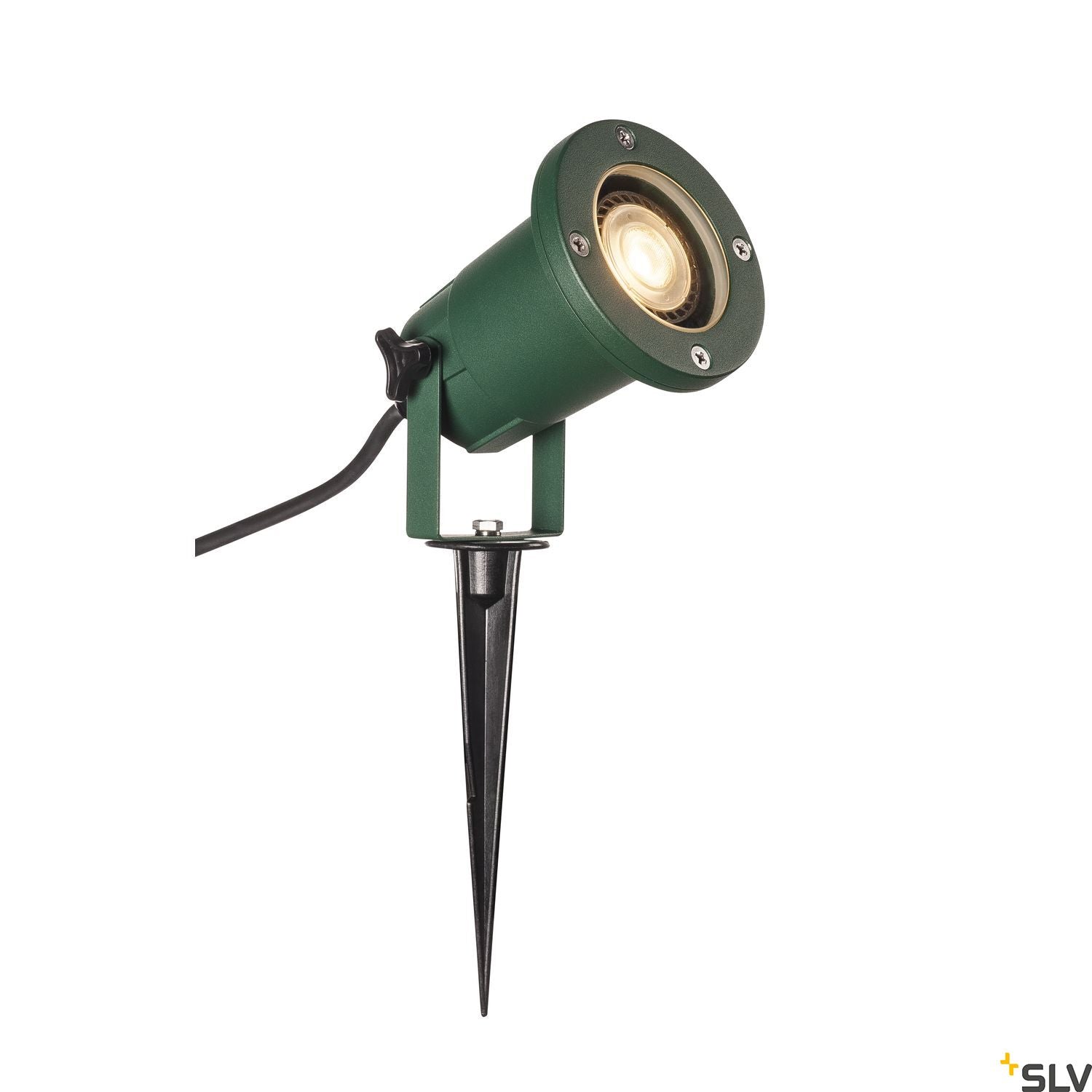 SLV BIG NAUTILUS QPAR51, outdoor ground spike luminaire, green IP65 max. 11W 1001965