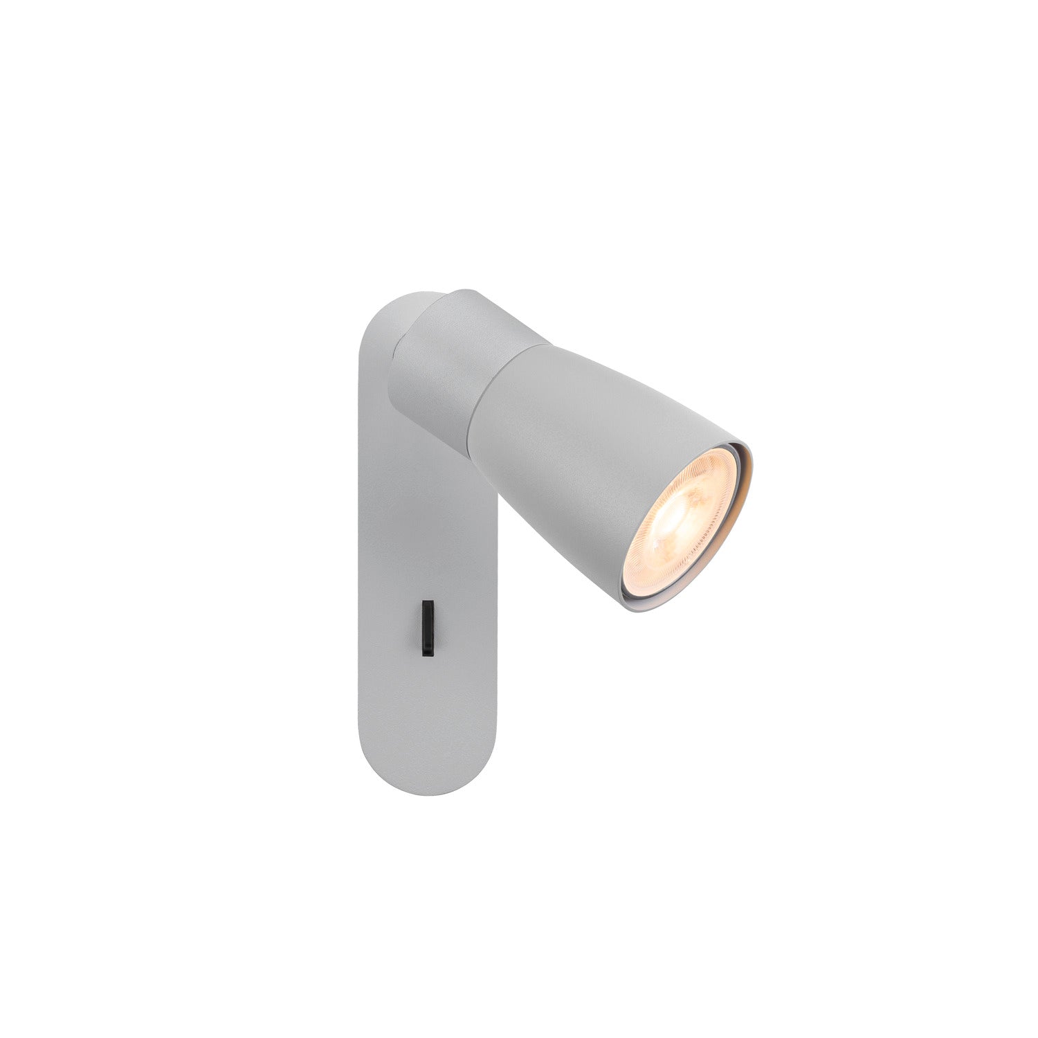 SLV PURI 2.0 Dome, wall and ceiling-mounted light, switch, rectangular, 1x max. 6 W GU10, grey 1008307