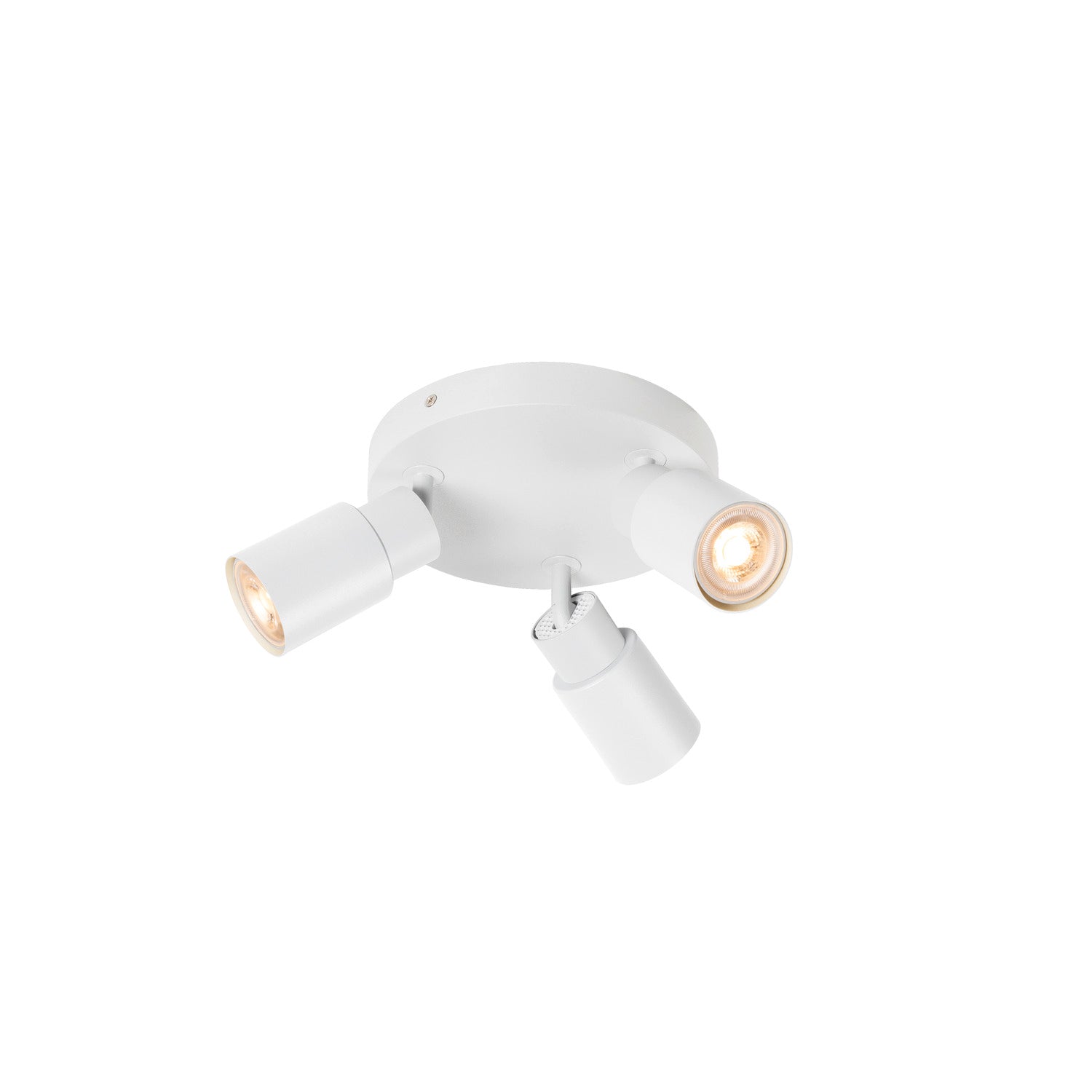 SLV PURI 2.0 Tube, wall and ceiling-mounted light, round, 3 x max. 6 W GU10, white 1008334