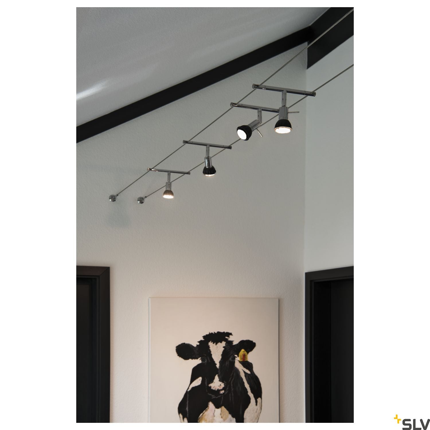 SLV SYROS, cable luminaire for TENSEO low-voltage cable system, QR-C51, chrome 139102