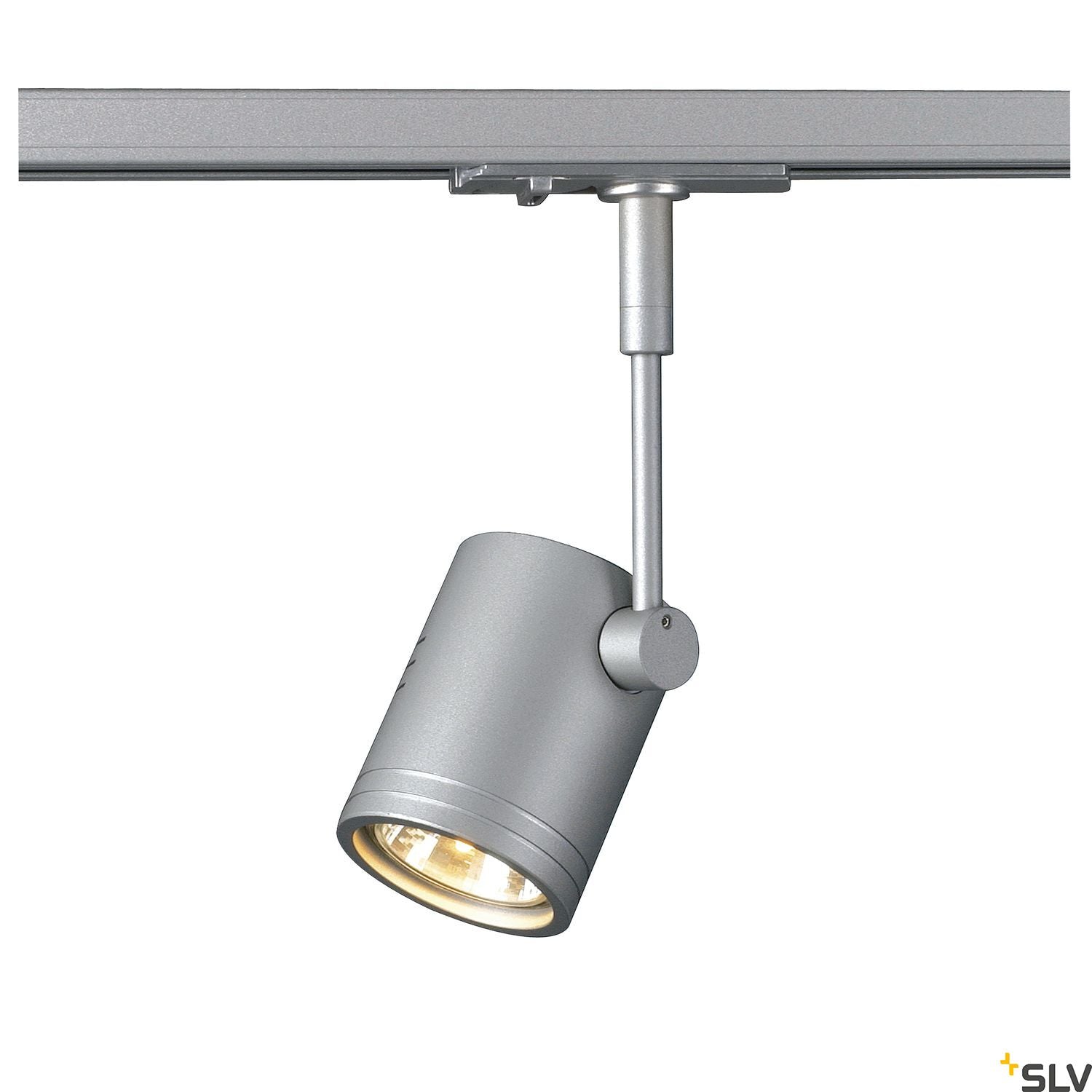 SLV BIMA I lamp head, silver-grey, GU10, max. 50W, incl. 1- circuit adapter 143442