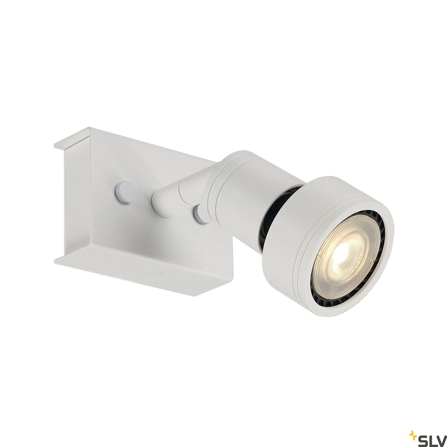 SLV PURI 1 ceiling light, matt white, GU10, max. 50W, incl. deco ring 147361