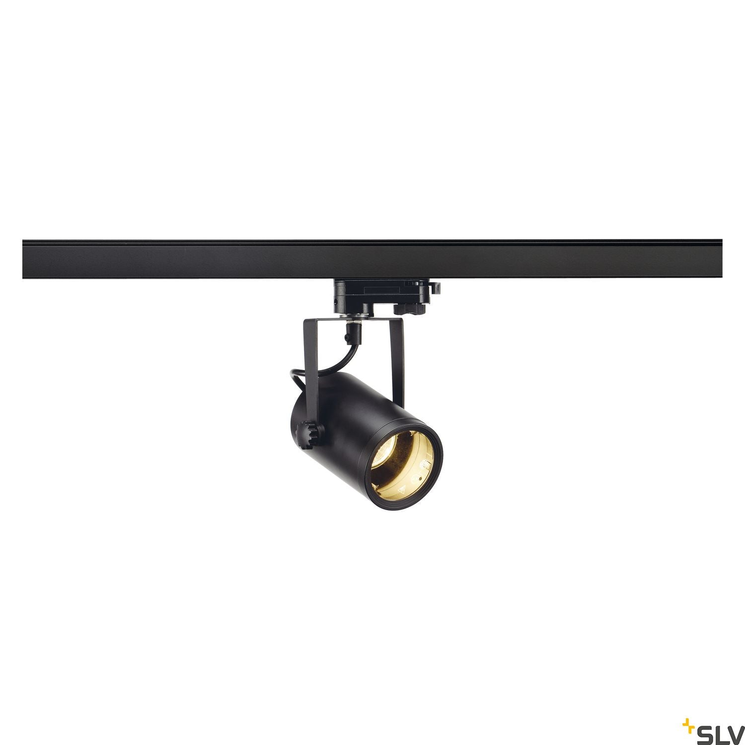 SLV 153850 Euro Spot GU10 50W Black Eutrac 3 Circuit 240V Track Light ...