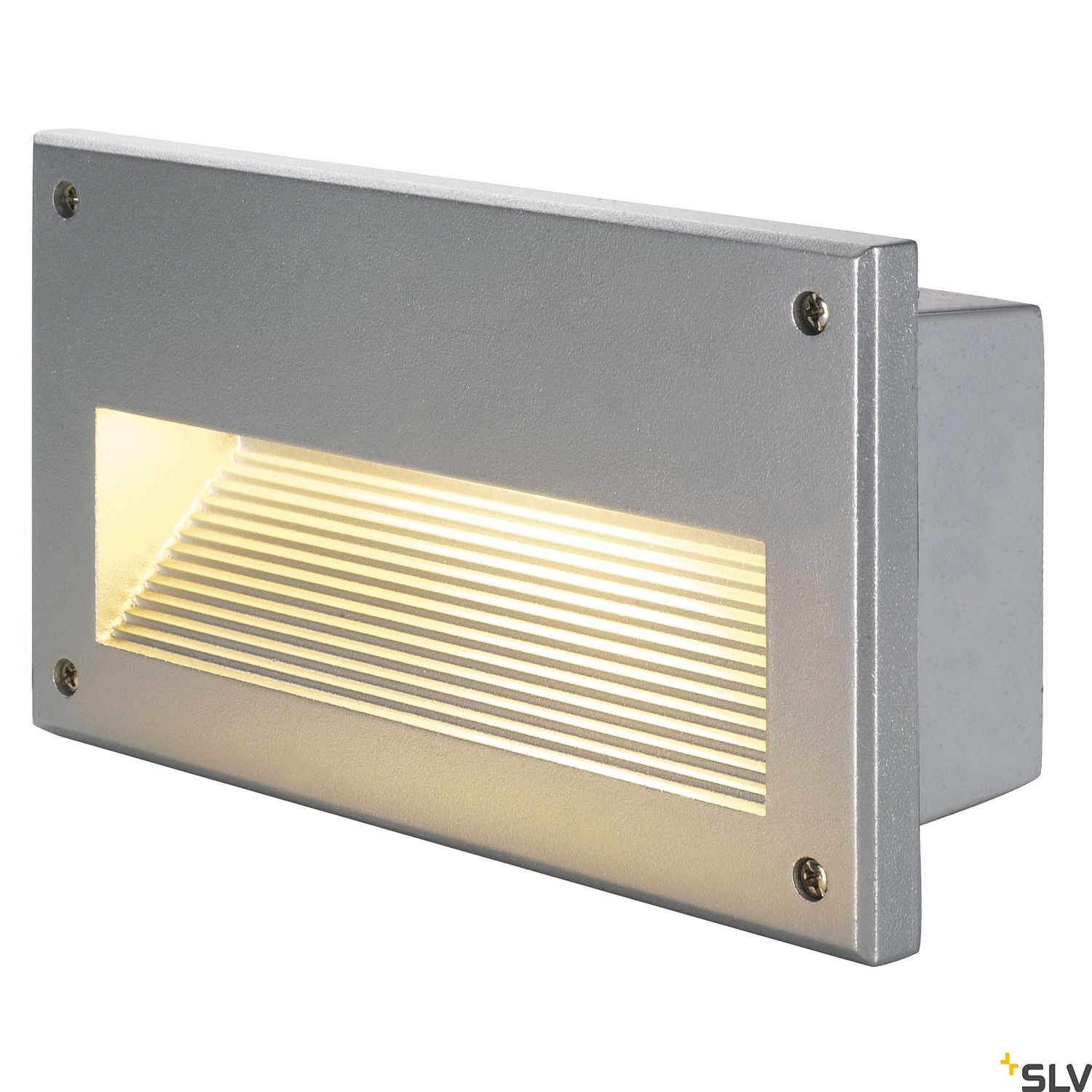 SLV BRICK DOWNUNDER E14 recessed light, silver-grey, max 40W, IP44 229062