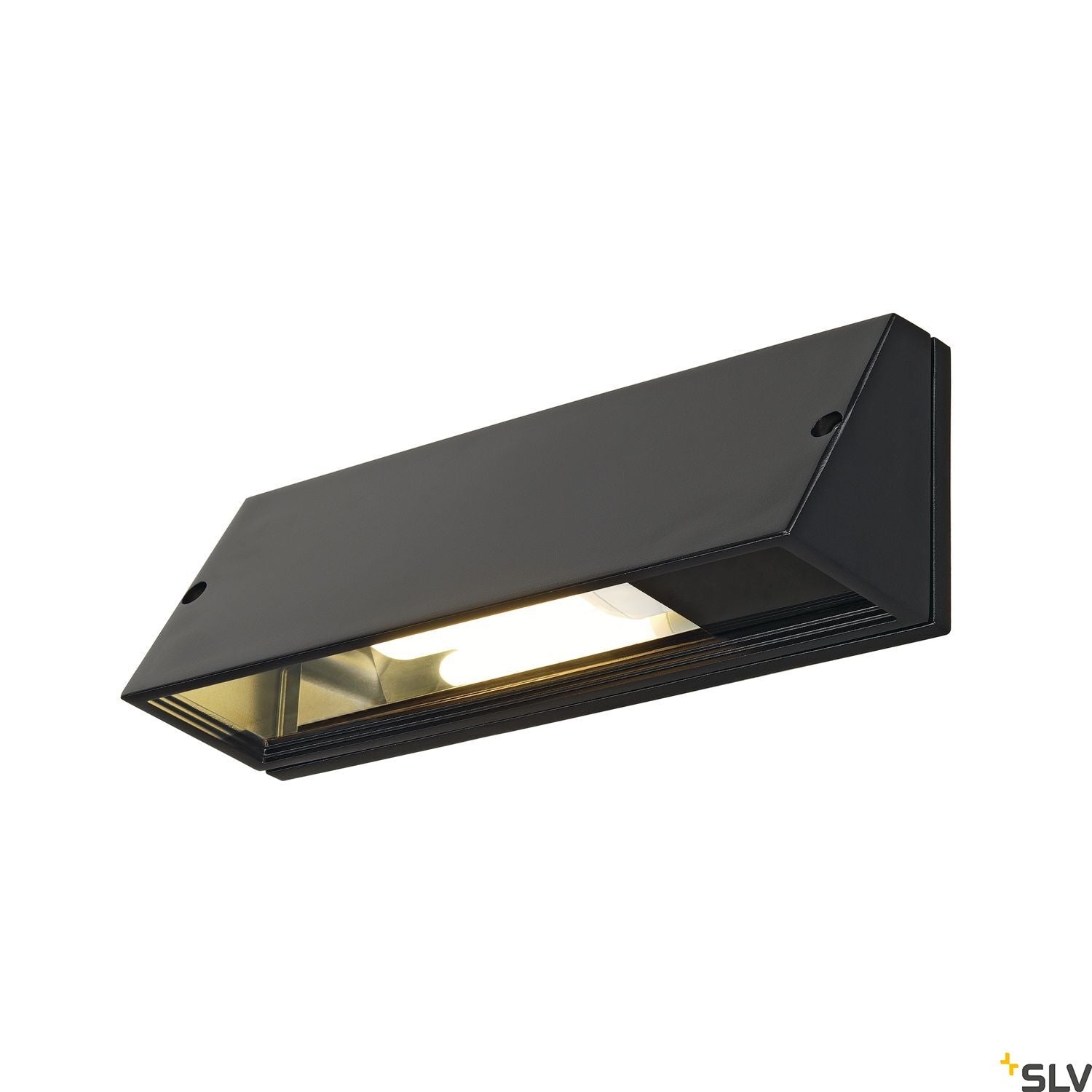 SLV PEMA SQUARE wall light, black, E27, max. 15W 230030