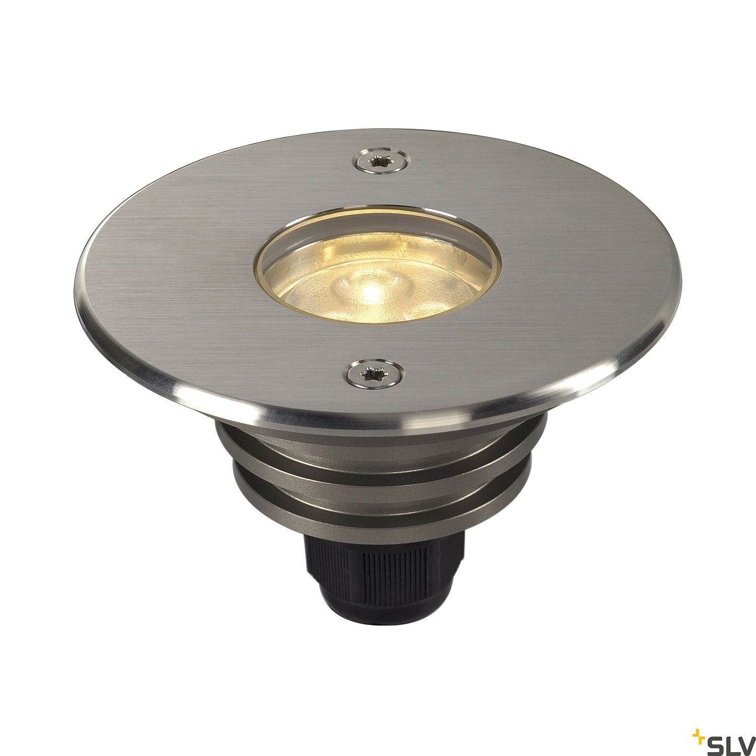 SLV DASAR LED inground fitting, round, stainless steel 316, 6W , 3000K, 12-25V, IP67 233500