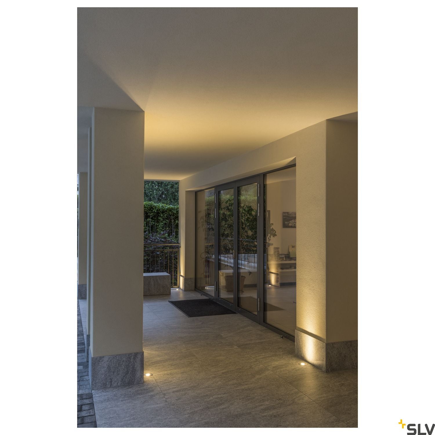 SLV DASAR LED inground fitting, round, stainless steel 316, 6W , 3000K, 12-25V, IP67 233500