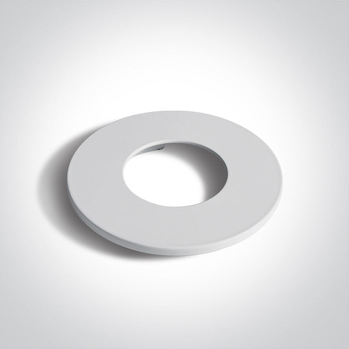 One Light 050042/W WHITE ROUND FIXED RING FOR 10106PF