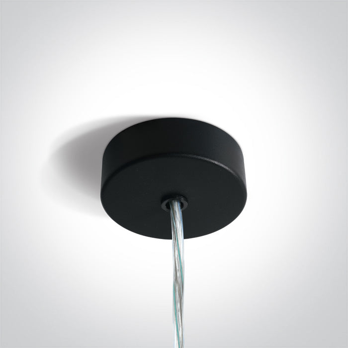 One Light 050122/B BLACK SUSPENSION BASE FOR PROFILES
