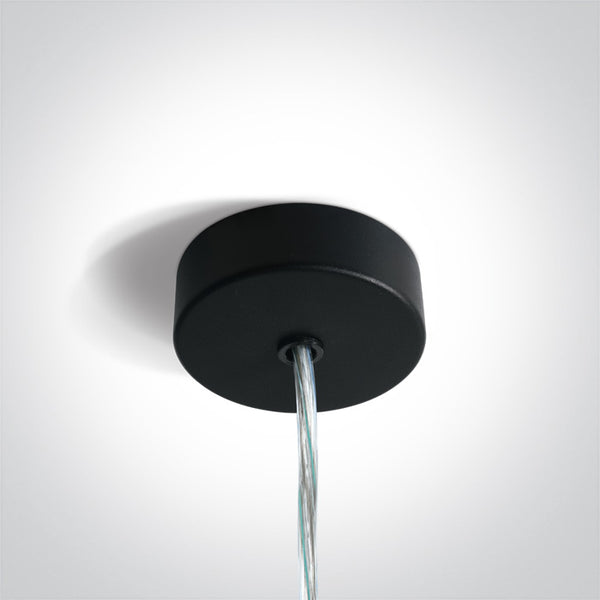One Light 050122/B BLACK SUSPENSION BASE FOR PROFILES