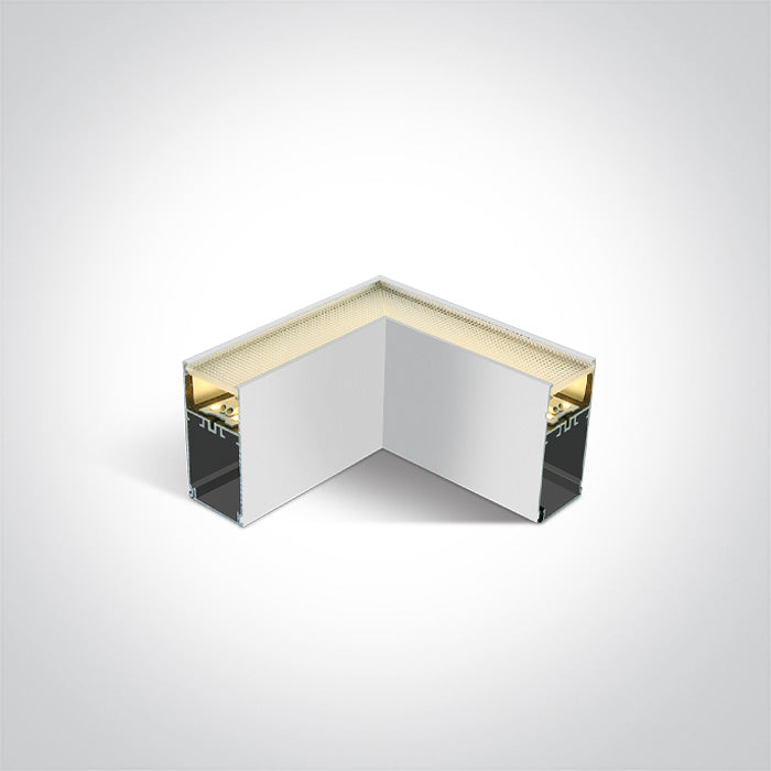 One Light 050170D/W/W WHITE UGR19 LED CORNER 8W WW FOR 38150A 38151A 230V