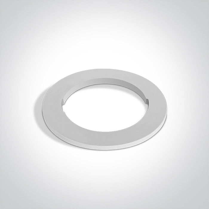 One Light 050182R/W WHITE DECORATIVE BASE ROUND FOR 10105H
