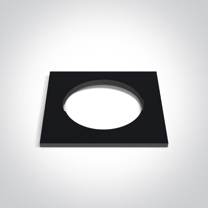 One Light 050182RA/B BLACK DECORATIVE BASE SQUARE FOR 10105H