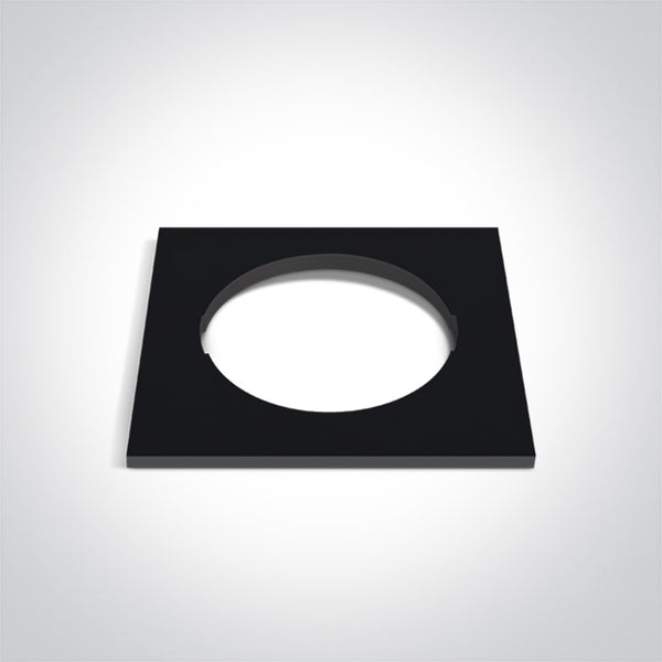 One Light 050182RA/B BLACK DECORATIVE BASE SQUARE FOR 10105H