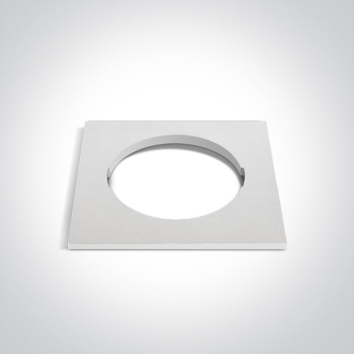 One Light 050182RA/W WHITE DECORATIVE BASE SQUARE FOR 10105H