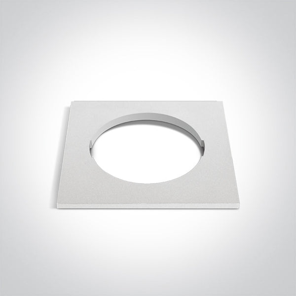 One Light 050182RA/W WHITE DECORATIVE BASE SQUARE FOR 10105H