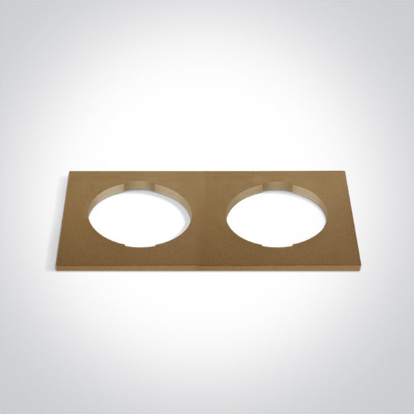 One Light 050182RB/BS BRASS DECORATIVE BASE SQUARE DOUBLE FOR 10105H