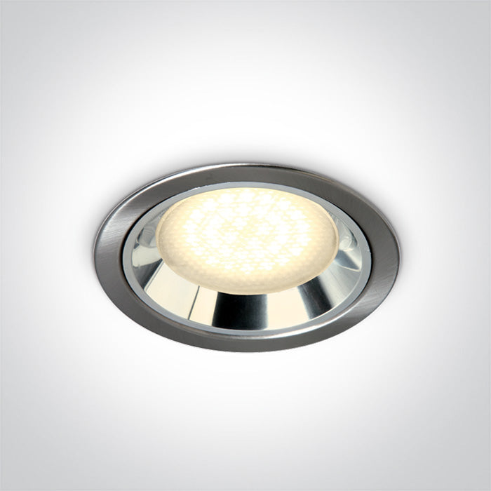One Light 10007/MC BRUSHED CHROME GX53 RECESSED