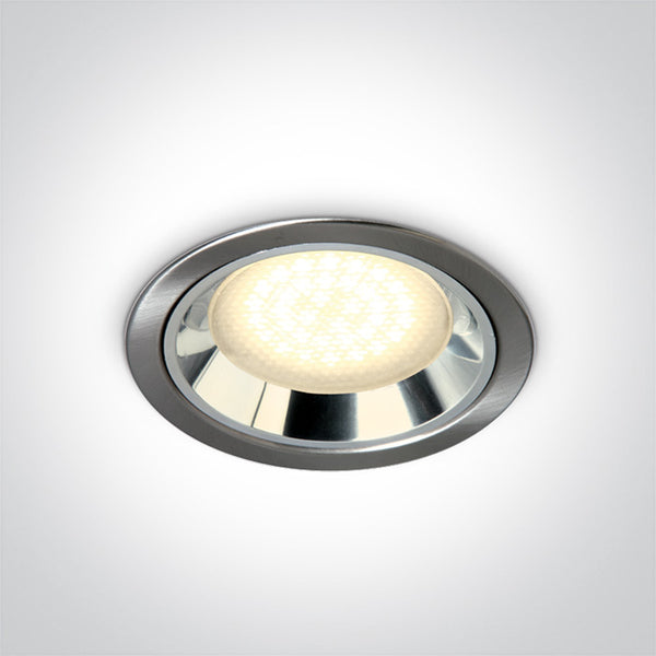 One Light 10007/MC BRUSHED CHROME GX53 RECESSED