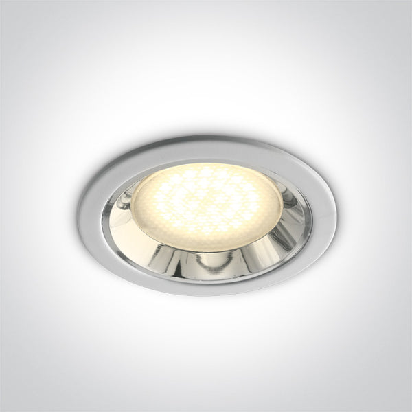 One Light 10007/W WHITE GX53 RECESSED