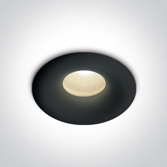 One Light 10101L/B/W BLACK LED 1W WW IP44 STAR LIGHT 350mA