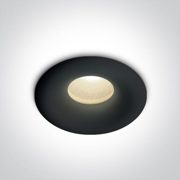 One Light 10101L/B/W BLACK LED 1W WW IP44 STAR LIGHT 350mA