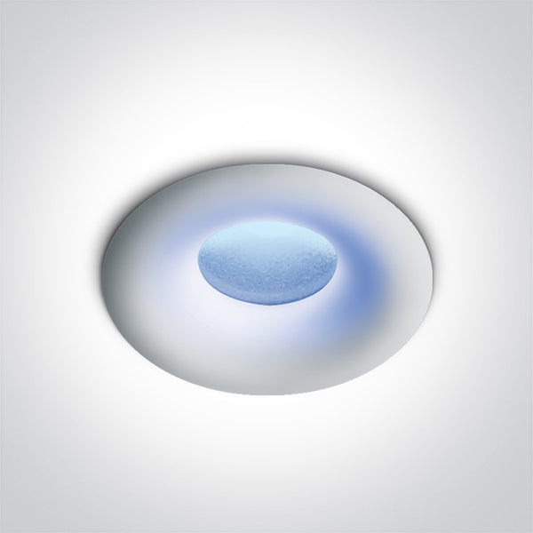One Light 10101L/W/BL WHITE LED 1W BLUE IP44 STAR LIGHT 350mA