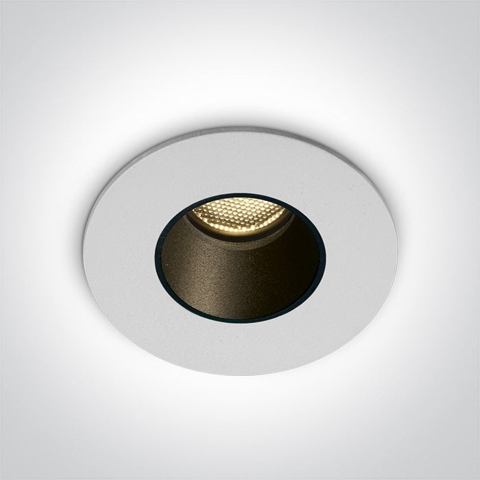 One Light 10102H/W/W WHITE LED 2W WW 700mA IP65 DARK LIGHT