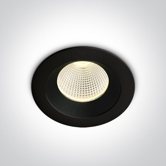 One Light 10103E/B/B/W BLACK/BLACK LED 3W WW 350mA  DARK LIGHT