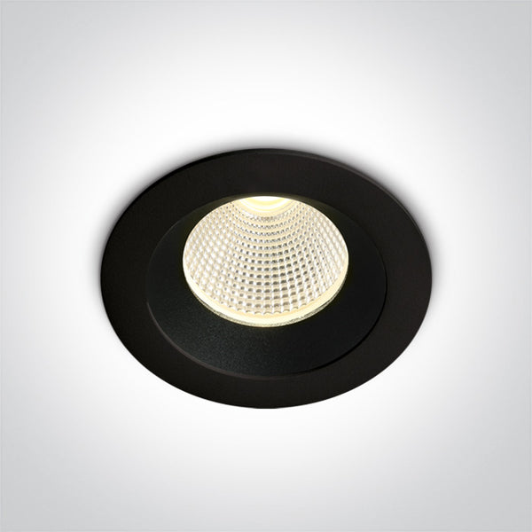 One Light 10103E/B/B/W BLACK/BLACK LED 3W WW 350mA  DARK LIGHT