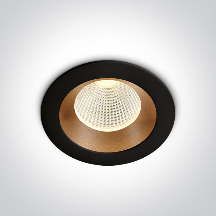 One Light 10103E/B/BS/W BLACK/BRASS LED 3W WW 350mA DARK LIGHT
