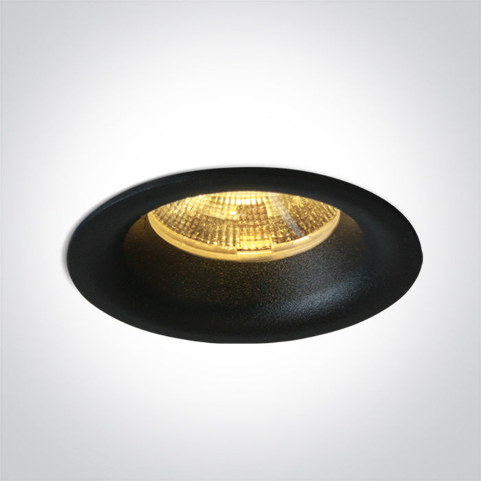 One Light 10103LB/B/W BLACK COB 3W WW 350mA DARK LIGHT