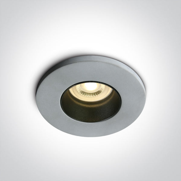 One Light 10105CM CEMENT GU10 10W BLACK REFLECTOR DARK LIGHT