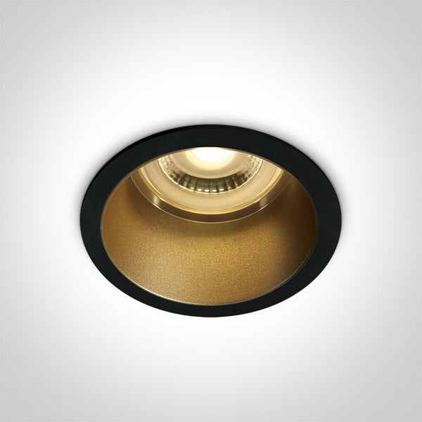 One Light 10105D8/B/BS BLACK GU10 10W DARK LIGHT