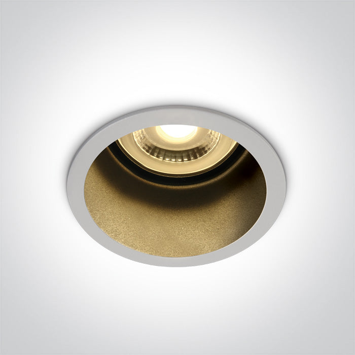 One Light 10105D8/W/B WHITE GU10 50W DARK LIGHT